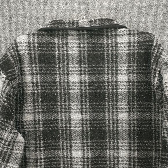 John Wayne Men's 1/4 Zip Fleece Jacket Black Gray Large Long Sleeve Polyester - Picture 6 of 13